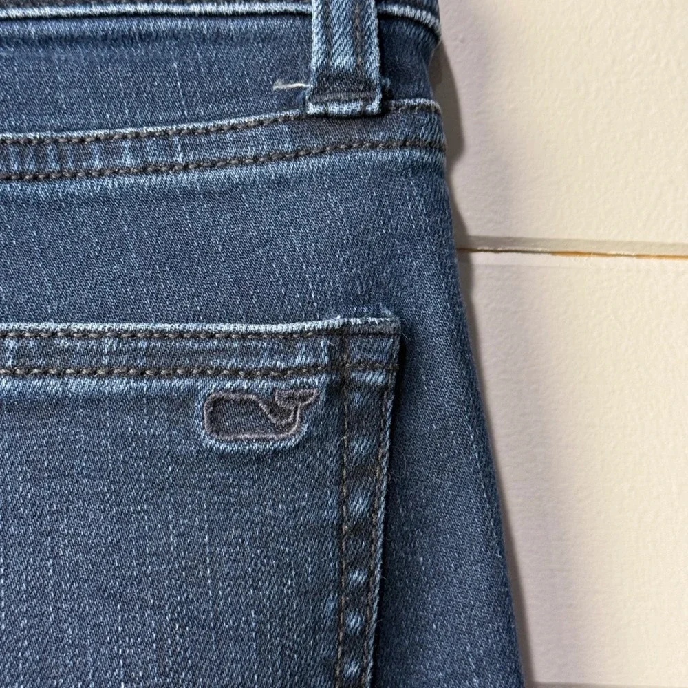 Vineyard Vines Women Size 4 Skinny‎ Jeans Dark Wash Stretch Denim Mid Rise